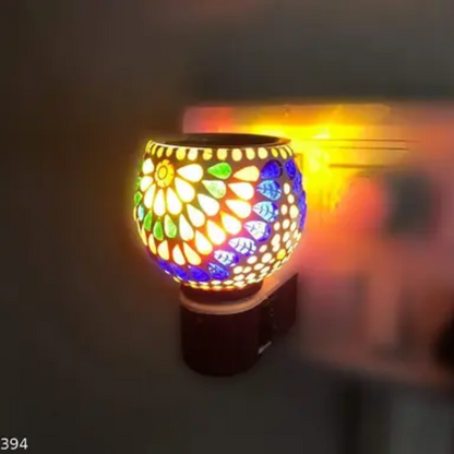 SHREE HANS FASHION Electric Camphor & Essential Oil Diffuser | Glass Kapoor Dani with Dual Mode Lamp & Burner | Home & Kitchen Aroma Studio