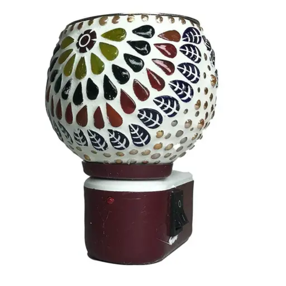 SHREE HANS FASHION Electric Camphor & Essential Oil Diffuser | Glass Kapoor Dani with Dual Mode Lamp & Burner | Home & Kitchen Aroma Studio