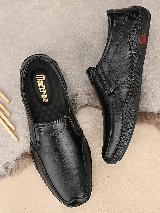 Men's genuine leather slip-on shoes from Drpshippr's men's formal collection, featuring sleek design and classic style.