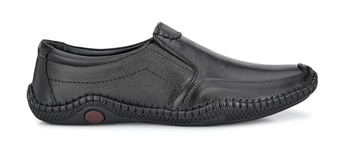 Men's genuine leather formal slip-on shoes from Drpshippr's men's collection, featuring sleek design and polished finish.