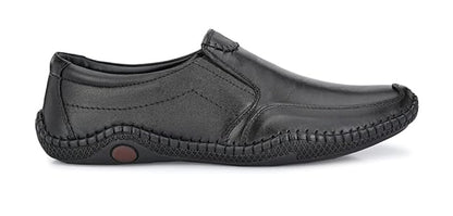Men's genuine leather formal slip-on shoes from Drpshippr's men's collection, featuring sleek design and polished finish.