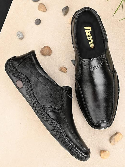 Men's genuine leather slip-on shoes from Drpshippr's men's collection, featuring a sleek formal design and comfortable fit.
