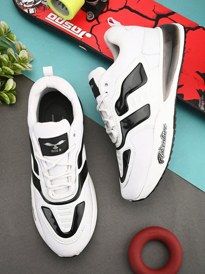 Black Drpshippr sports shoes for outdoor activities with breathable mesh design and cushioned soles.