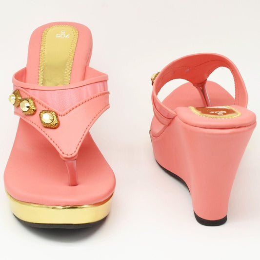 STYLISH CASUAL BOX HEEL SANDALS