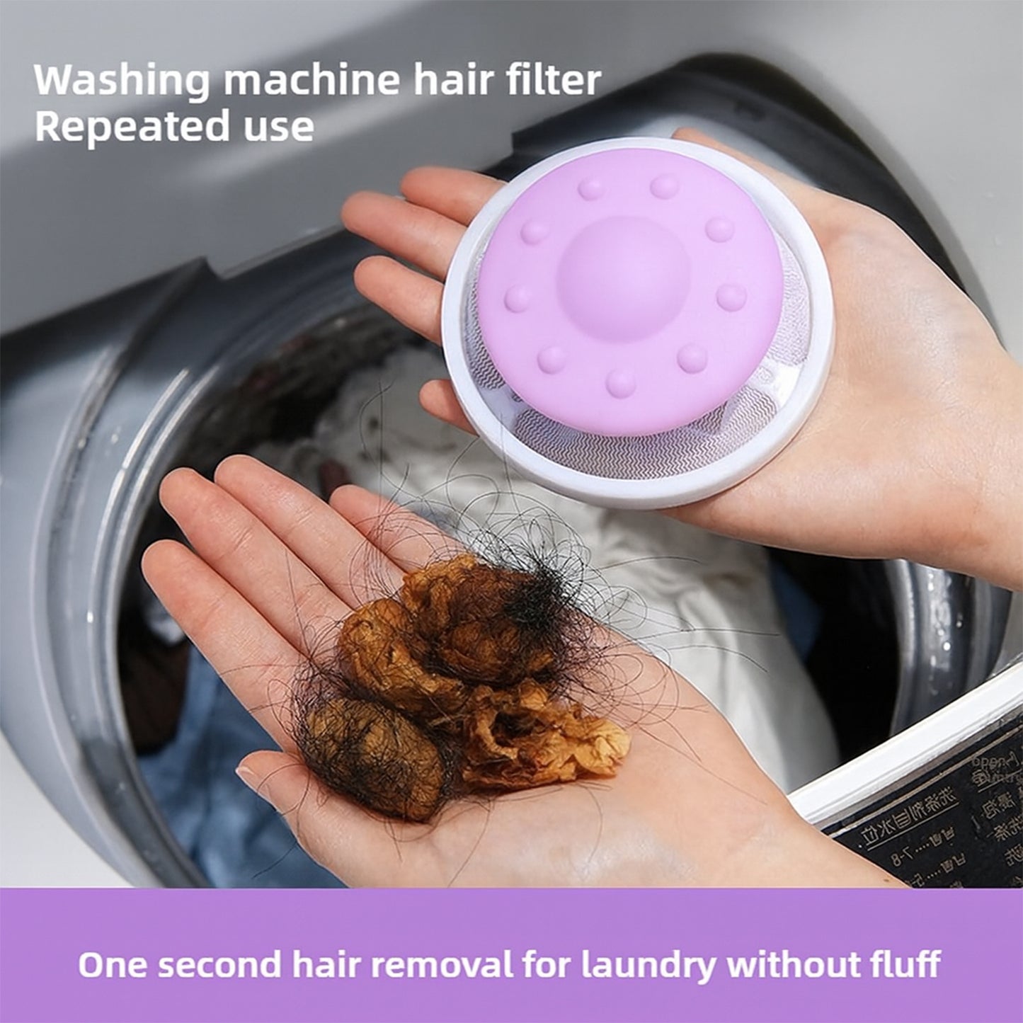 Floating Washing Machine Lint Mesh Filter Bag (1 Pc)