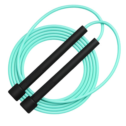 Wukusy high-speed skipping rope with foam padded handles for cardio workouts and jump training.