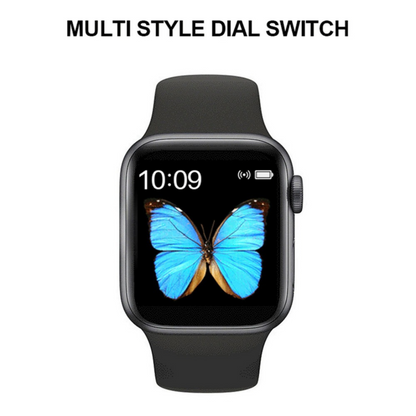 Drpshippr T500 Series 6 smartwatch with digital display, fitness tracking, and sleek black band, trending wearable technology