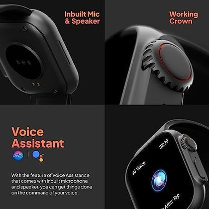 T800 Ultra Smart Watch HiWatch Pro original version with digital display, black strap, and sleek design, showcasing its modern look.