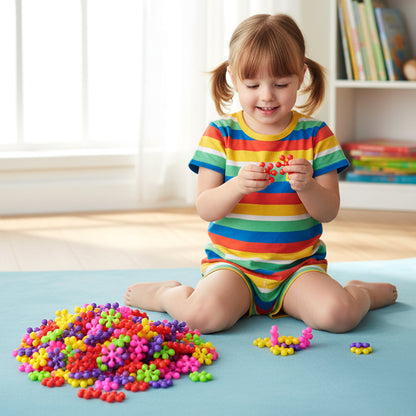 Diy Building Blocks Toy For Kids  Colourful Creative Puzzle (1 Set)