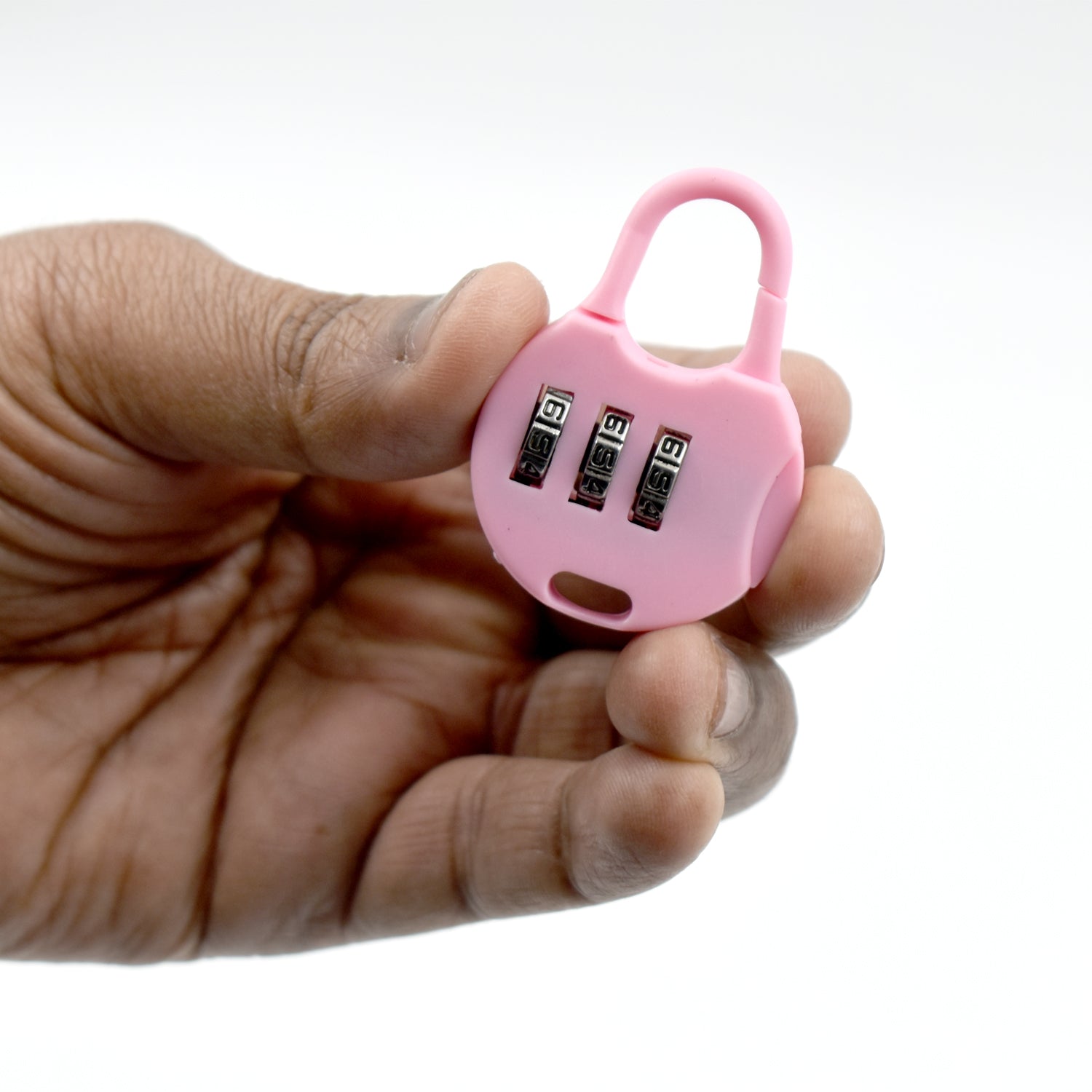 Wukusy 6108 3-digit zipper lock with zipper tool for security purposes, shown with metal zipper and lock mechanism.