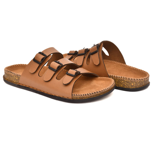 Tan Casual sandal for men Stylish Lightweight Daily use Durable Comfortable