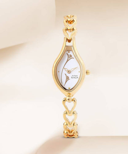 Titan Analog Silver Dial Women's Watch
