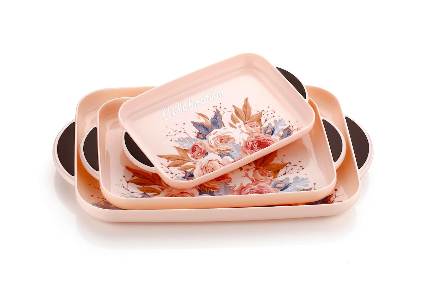 Trays for Kitchen and Office and Home Decor (Set of 3 pcs)