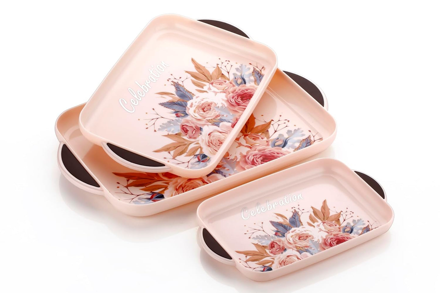Trays for Kitchen and Office and Home Decor (Set of 3 pcs)
