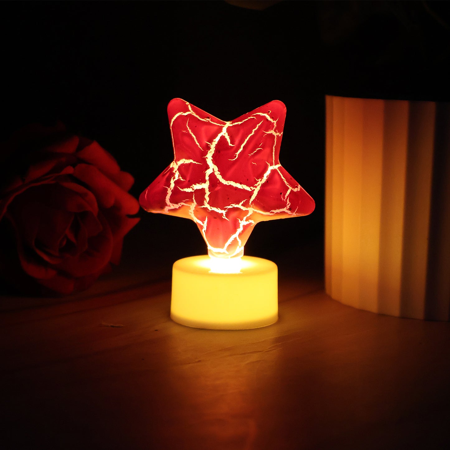 Star Shape Decorative Led Tealight Candles (12 Pc)