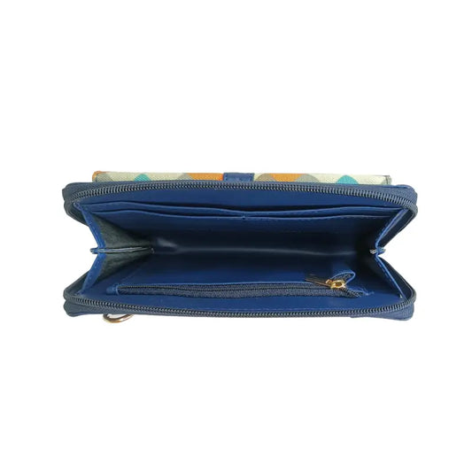 Stylish Crossbody Blue For Women & Girls (Wallet) Made With Vegan Leather