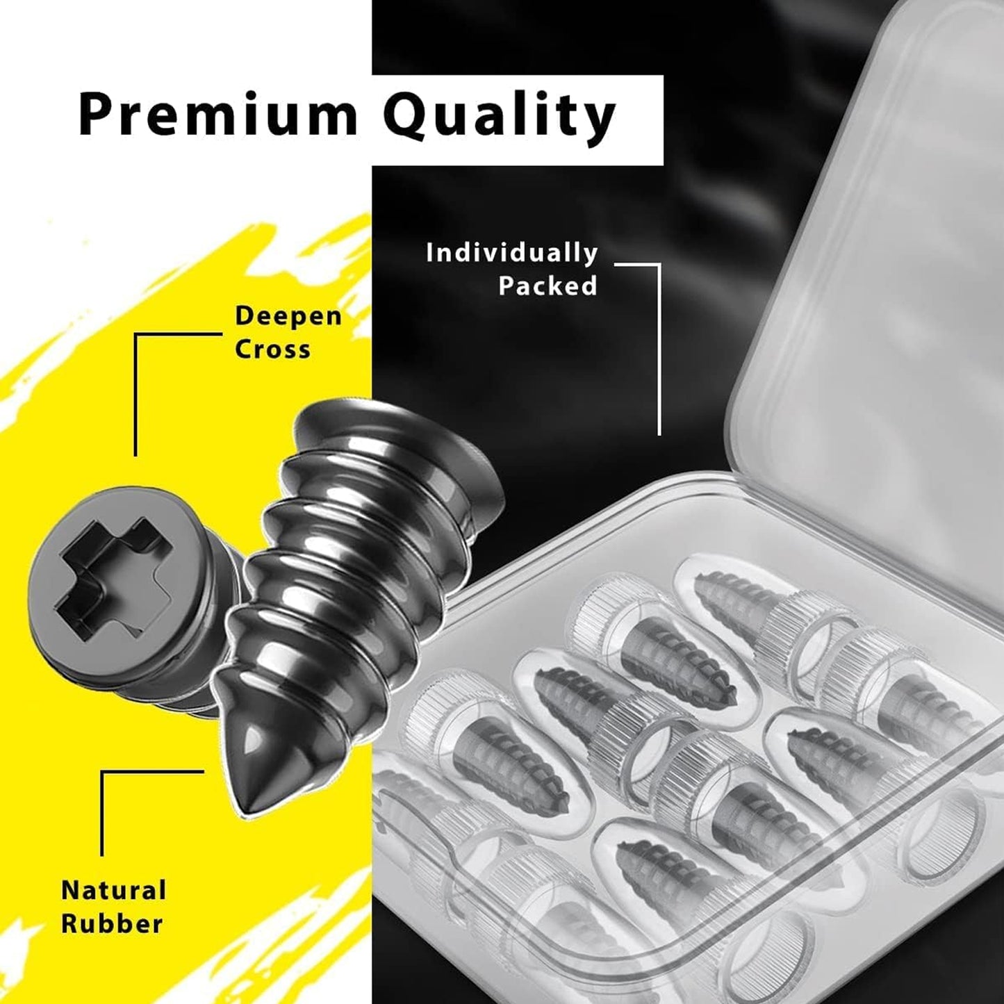 Wukusy Tire Repair Rubber Nails set with 10 pink car tire repair nails for puncture fixing and tire maintenance.