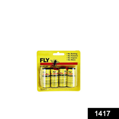 Wukusy 1474 Fly Mosquito Insects Catcher adhesive sticky glue strips for home pest control, shown with strips ready for use