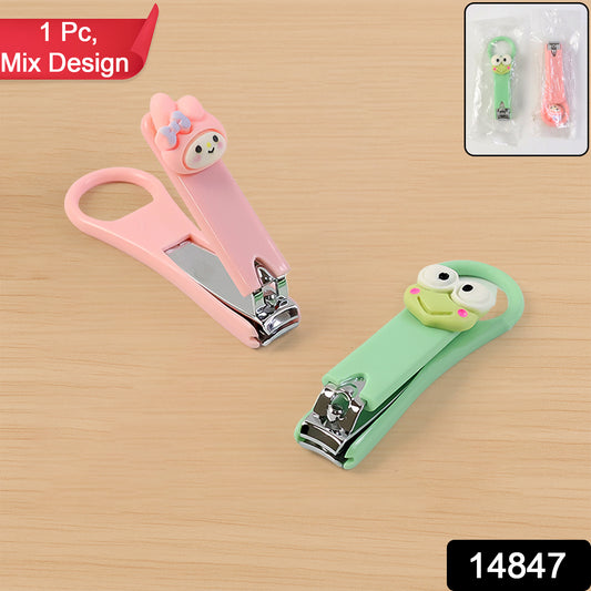 Cute cartoon nail clipper for kids by Wukusy, featuring a colorful, playful design suitable for children's nail trimming.