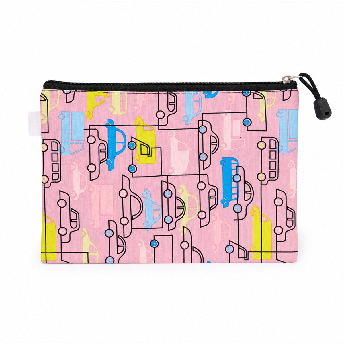 Car Print Pencil Zipper Pouch  Spacious  Durable For Kids
