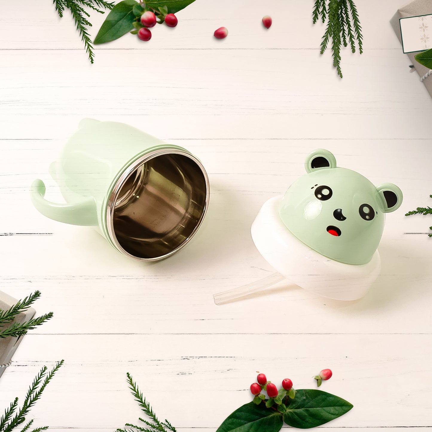 Apex Sipper Baby Cup Training Cup With Handles  Spill Proof  Leak Proof (300 Ml Approx)