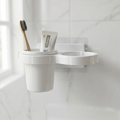 Wall Mounted Toothbrush Holder Set (1 Set)