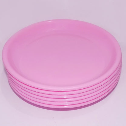 Six Wukusy 2185 round mini soup plates with a smooth finish, perfect for serving small portions or appetizers.
