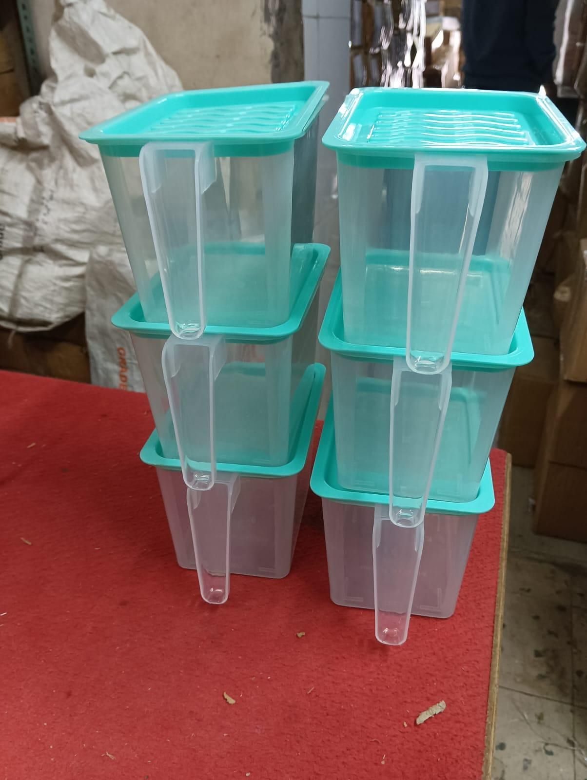 Six unbreakable kitchen storage baskets by Drpshippr, made of durable plastic, ideal for organizing kitchen essentials.