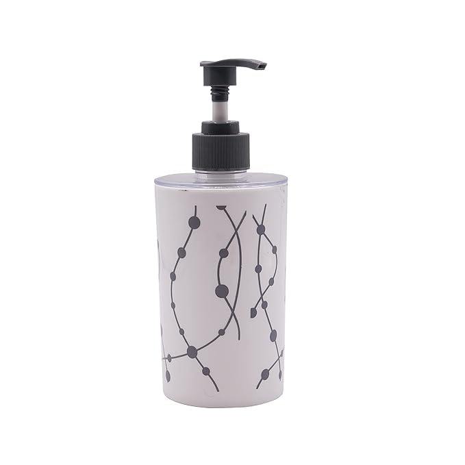 Drpshippr unbreakable soap dispenser bottle set, refillable liquid dispenser for bathroom use, durable and stylish home & kitchen accessory.