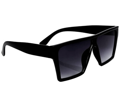 Unisex retro square sunglasses with free size fit, stylish black frames, and tinted lenses by Drpshippr.