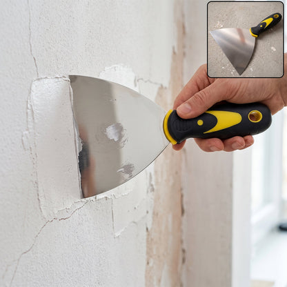 Stainless Steel Putty Scraper 145 Mm Flexible Blade Wall Filler (1 Pc)