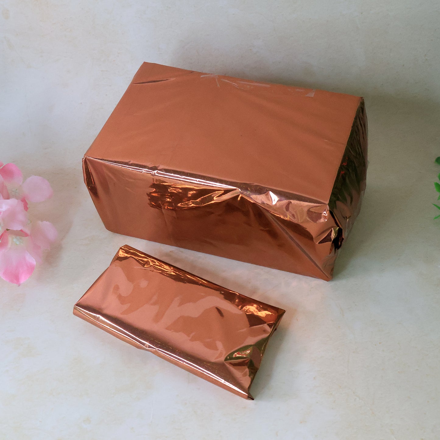 Premium Metallic Gift Wrapping Paper Sheets  45 Sheets Approx (70 X 50 Cm  Mix Color)