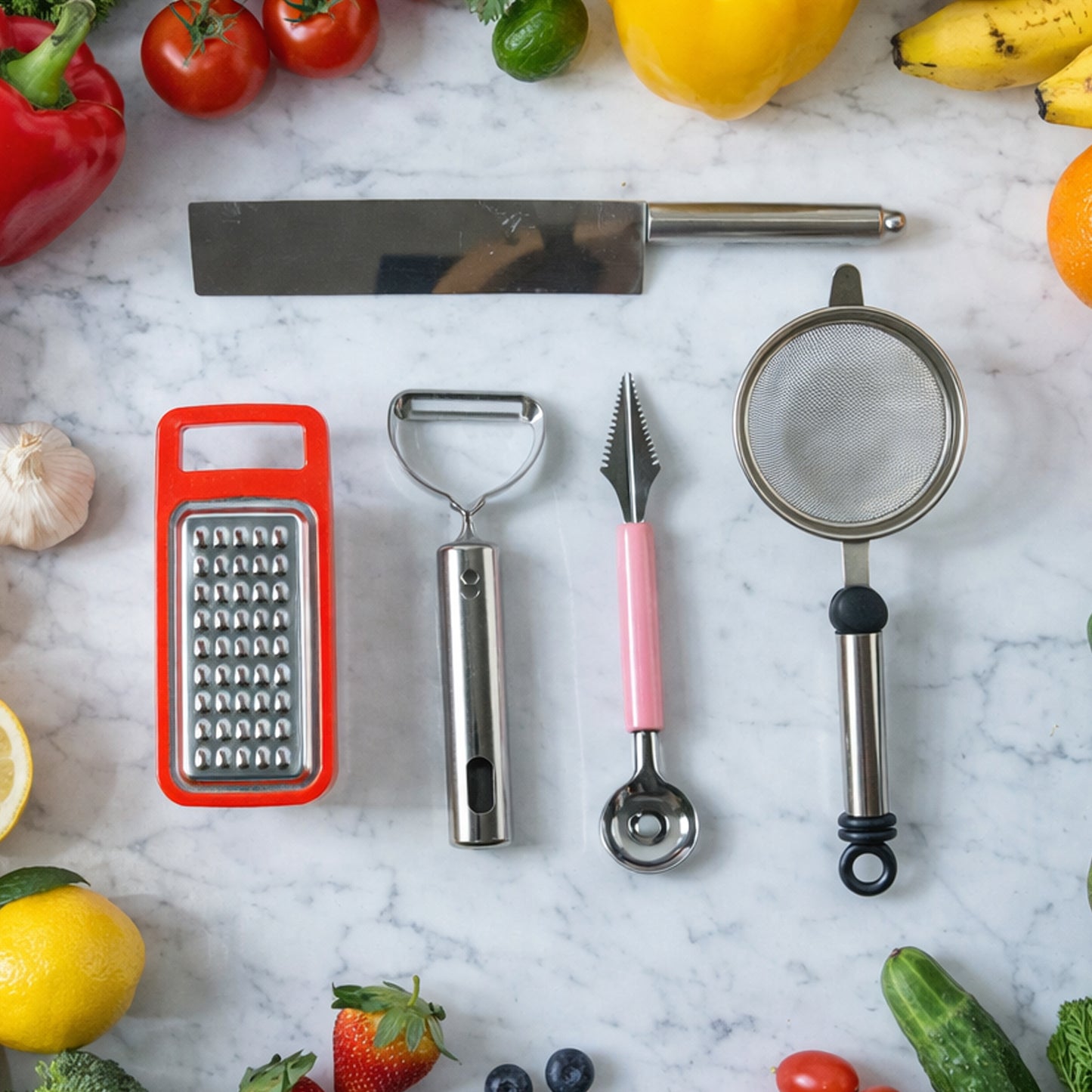 5 In 1 Multipurpose Kitchen Tool Combo Set (1 Set)