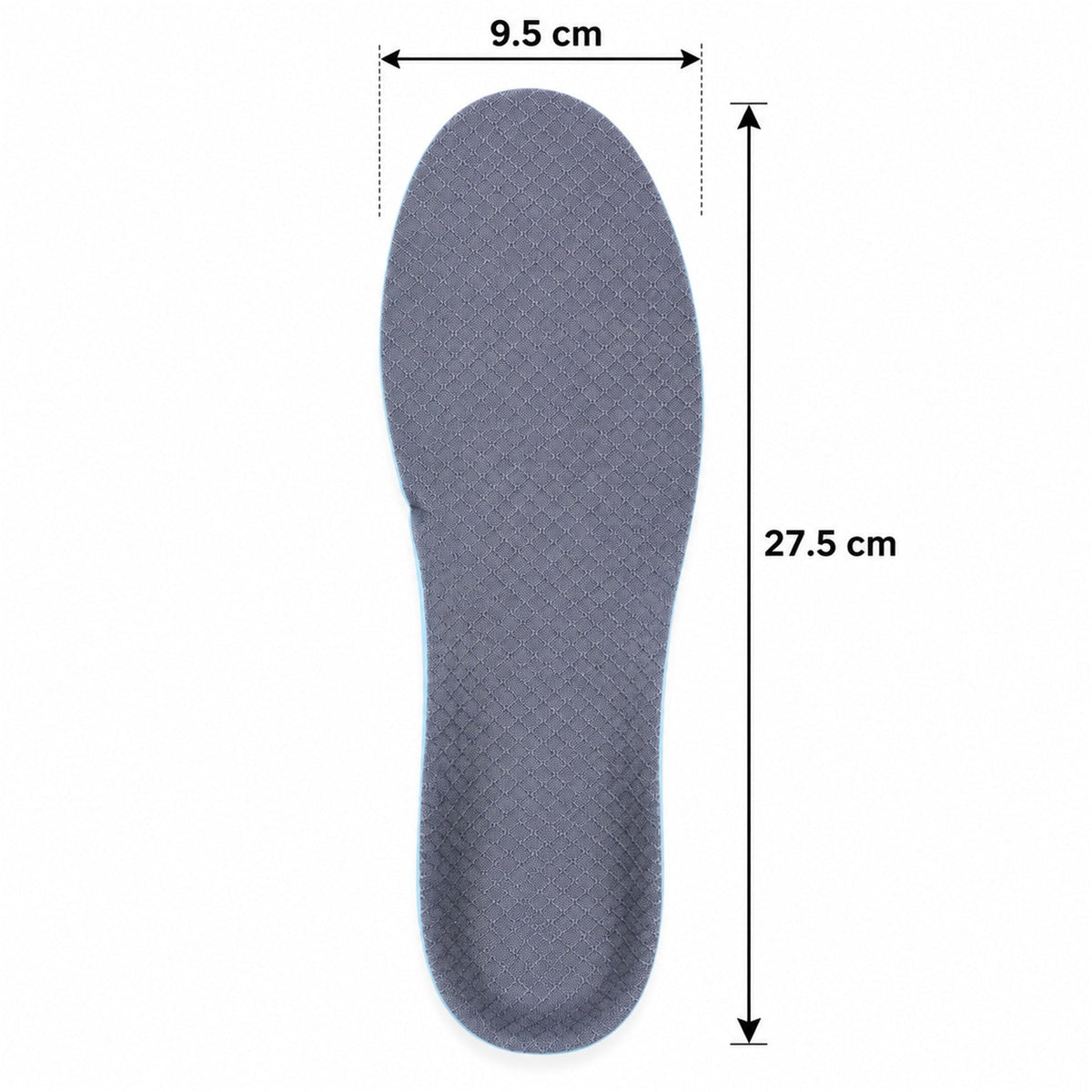 Pair of Wukusy cushioned arch support shoe insoles, size 43-44, with ergonomic cushioning for comfort and foot support.