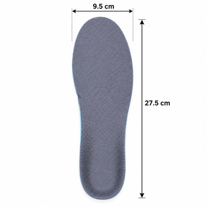 Pair of Wukusy cushioned arch support shoe insoles, size 43-44, with ergonomic cushioning for comfort and foot support.