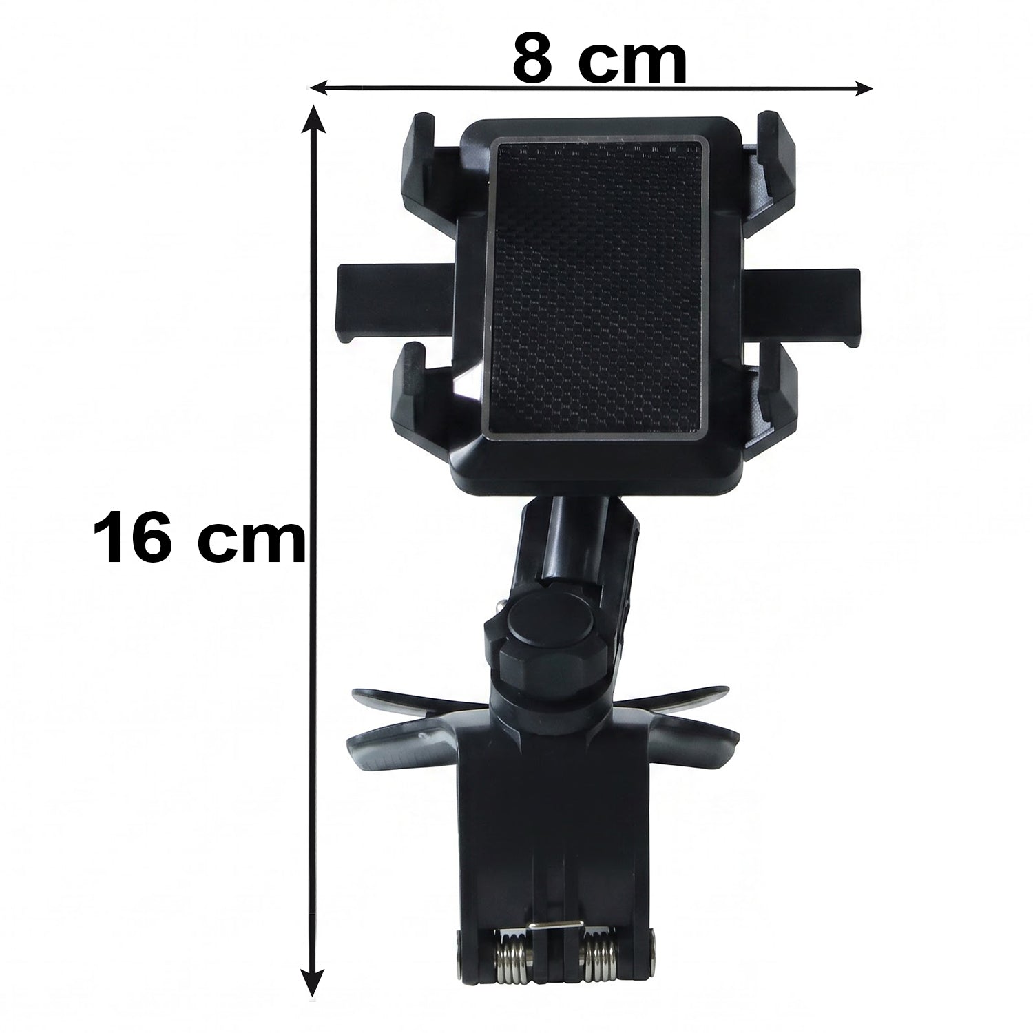 360 Degree Rotating Car Phone Holder With Adjustable Dashboard Clip Stand (1 Pc)