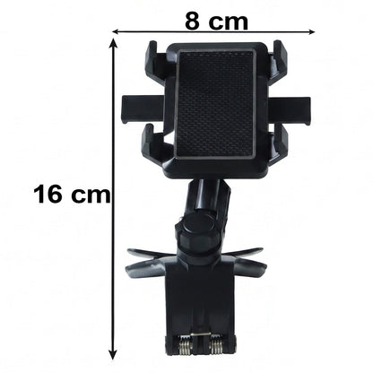 360 Degree Rotating Car Phone Holder With Adjustable Dashboard Clip Stand (1 Pc)