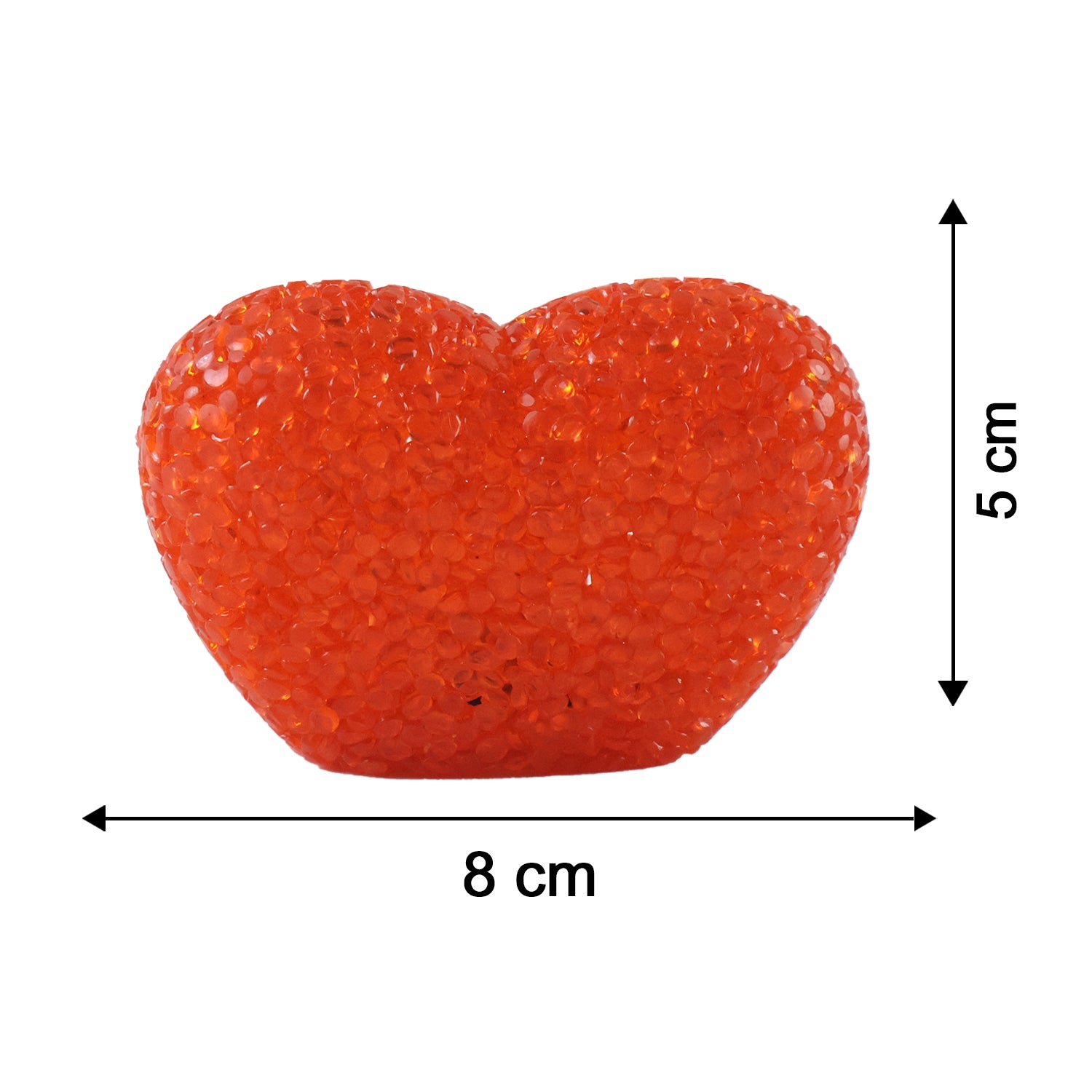 Heart-shaped LED night lamp with crystal texture emitting a soft red glow, perfect for cozy bedroom decor by Wukusy.