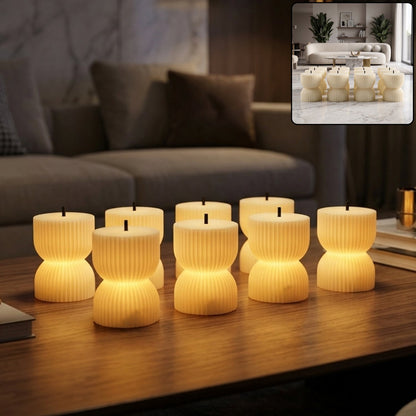 Flameless Led Tealight Candle Set For Home Decor And Festive Lighting (12 Pcs)