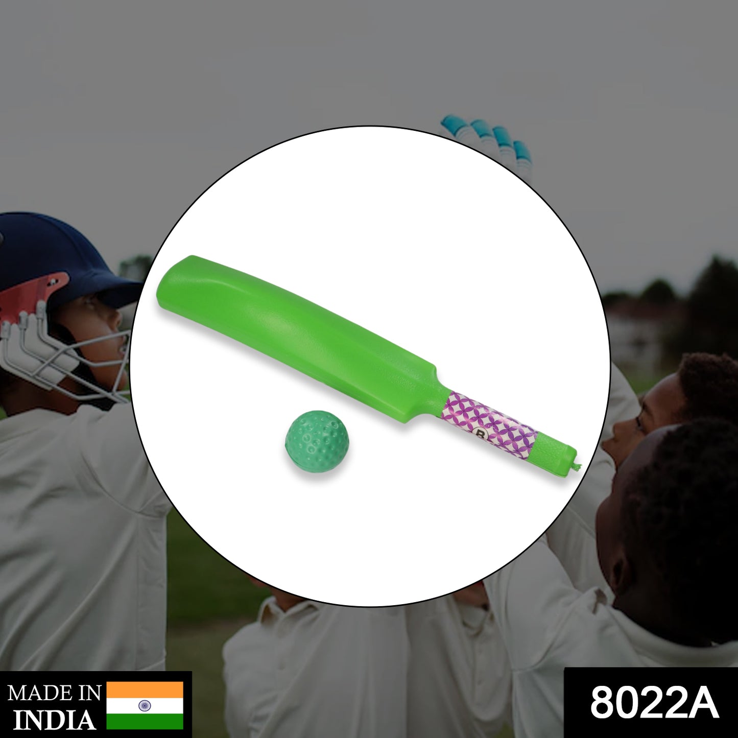 Wukusy plastic cricket bat and ball toy for kids, lightweight and colorful, ideal for outdoor play and fun cricket games
