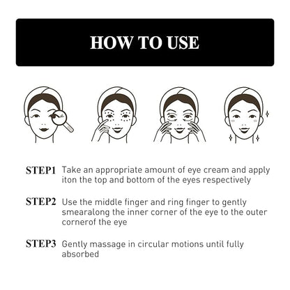 Verfons Firming Eye Cream,Verfons Snake Venom Firming Eye Cream, Verfons Temporary Firming Eye Cream for Bags, Anti Aging Eye Bag Cream, Instant Remove Eye Bags Fades Fine Lines and Wrinkles