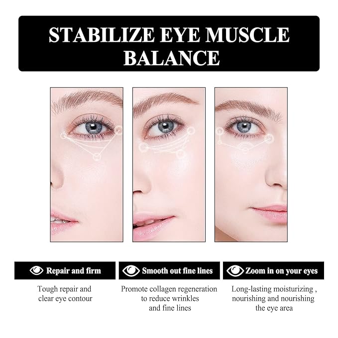 Verfons Firming Eye Cream,Verfons Snake Venom Firming Eye Cream, Verfons Temporary Firming Eye Cream for Bags, Anti Aging Eye Bag Cream, Instant Remove Eye Bags Fades Fine Lines and Wrinkles