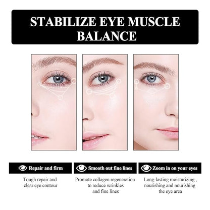 Verfons Firming Eye Cream,Verfons Snake Venom Firming Eye Cream, Verfons Temporary Firming Eye Cream for Bags, Anti Aging Eye Bag Cream, Instant Remove Eye Bags Fades Fine Lines and Wrinkles