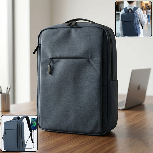 Multipurpose Travel Luggage Backpack With Usb Charging Port (1 Pc 37x28 Cm)