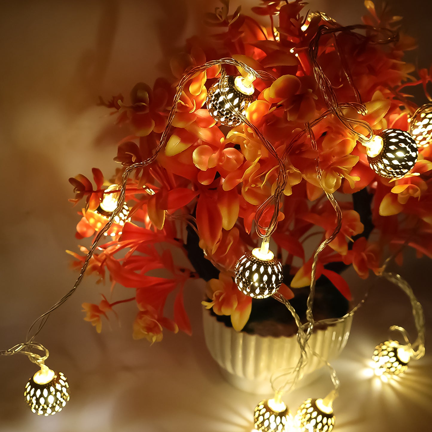 Decorative Metal Ball Led String Light (3 Meter )