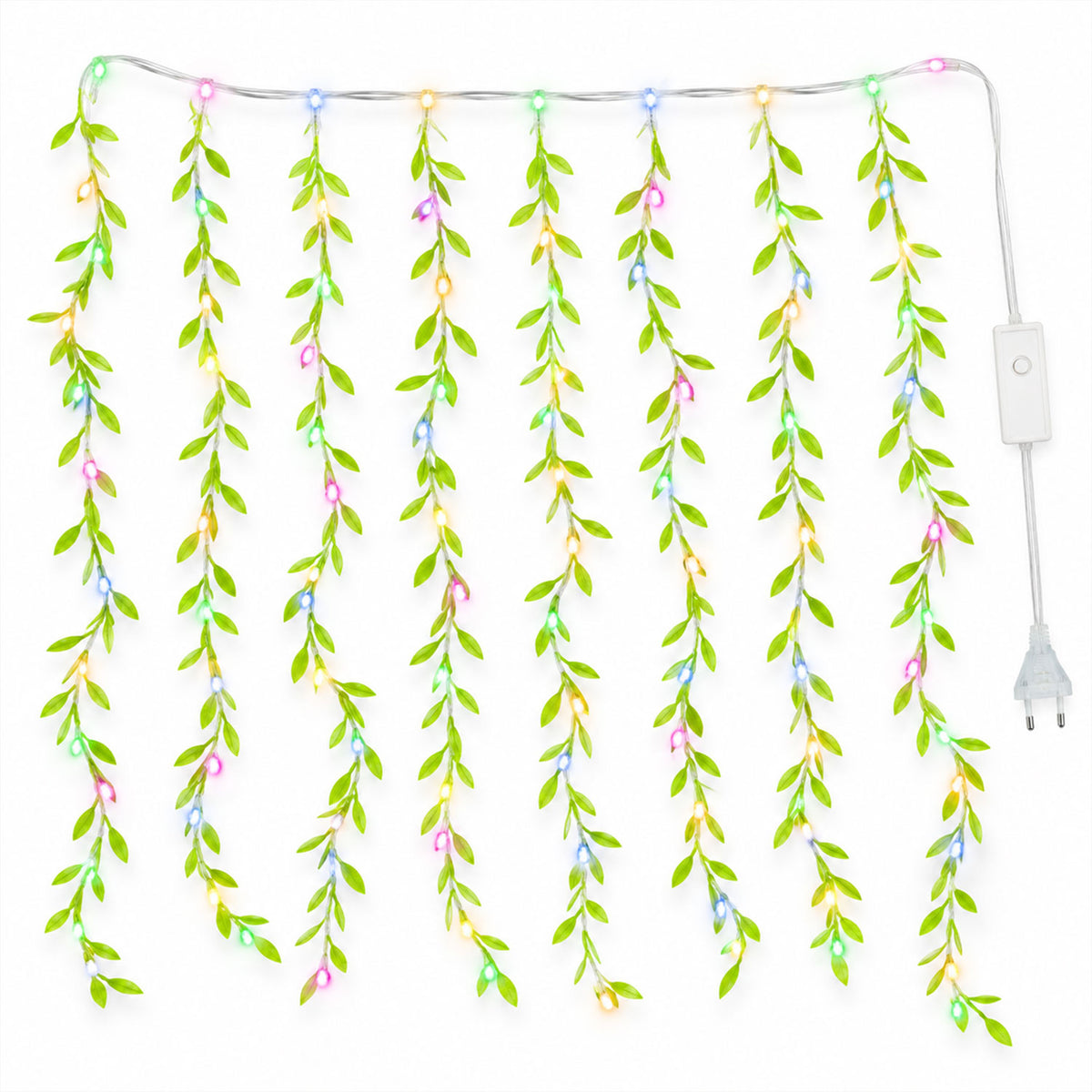 Bis Certified Decorative Leaf Led Curtain Light With Button Controller (1 Pc Approx. 3.5 Mtr)
