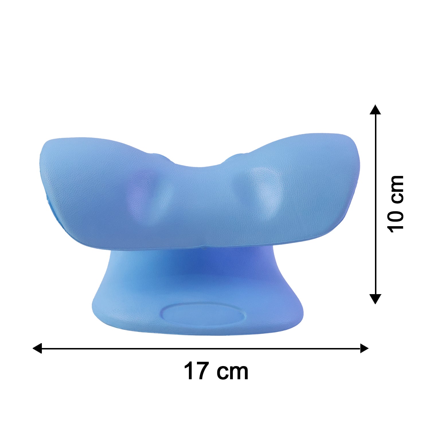 Wukusy neck and shoulder relaxer for pain relief and muscle relaxation, showing the ergonomic device on a person's shoulders.