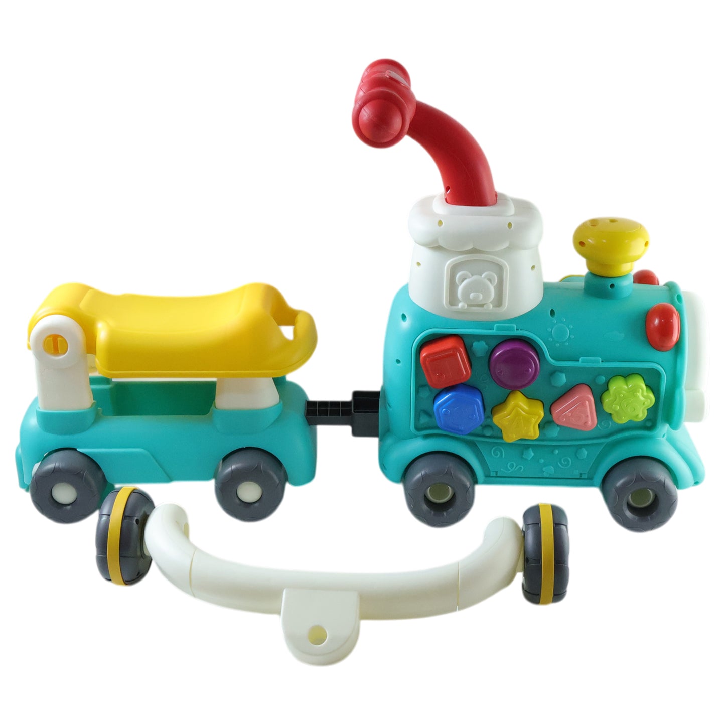 Aditi Tiny Train Baby Walker Ride-on Toy With Push Handle (1 Set)