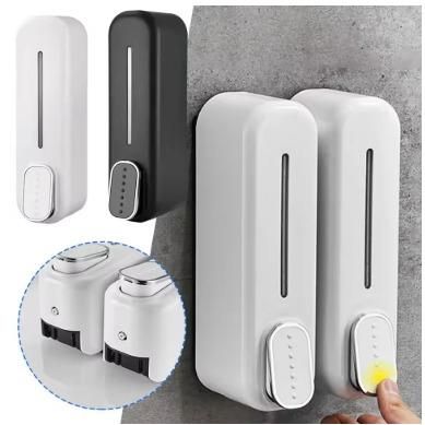 Wall-mounted manual soap dispenser from Drpshippr, designed for bathroom or kitchen home decor with sleek wall-mounting.