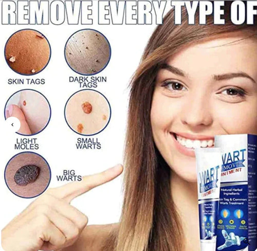Pack of 2 Drpshippr Warts Remover Cream for face tags, skin, corns, and painless treatment in a beauty and personal care setting.